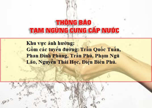 You are currently viewing Thông Báo Tạm Ngừng Cung Cấp Nước Trên Địa Bàn Phường Trà Vinh Ngày 20/09/2025