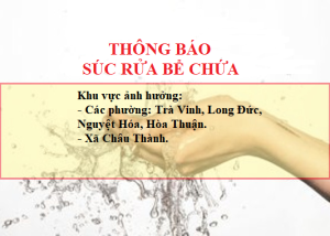 Read more about the article TRAWACO THÔNG BÁO VỀ VIỆC NGUỒN NƯỚC SẠCH CUNG CẤP BỊ YẾU DO SÚC RỬA BỂ CHỨA